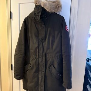 Canada Goose Black Ski Jacket with Fur Trim